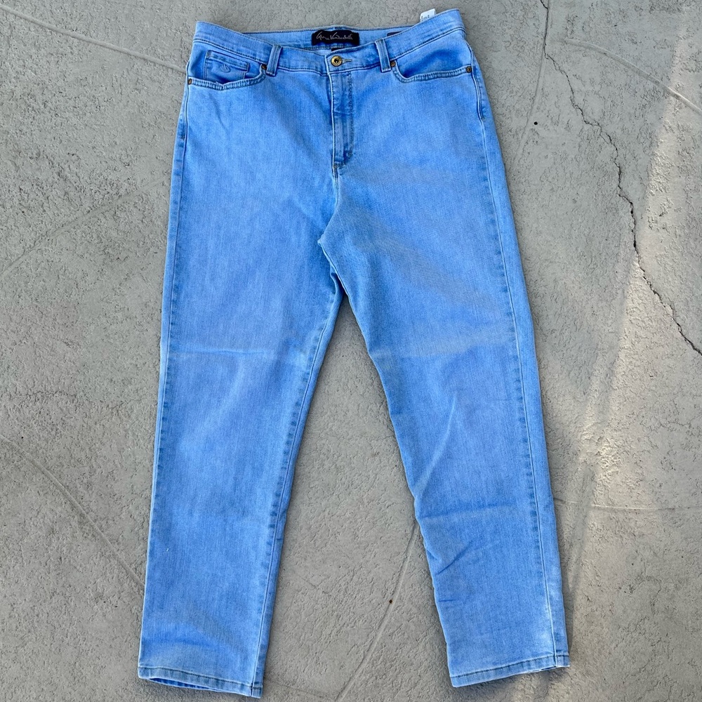 Gloria Vanderbilt Light Wash Straight Jeans Mens/Womens